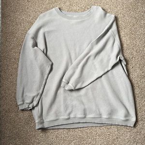Aerie Oversized Ribbed Crew Neck